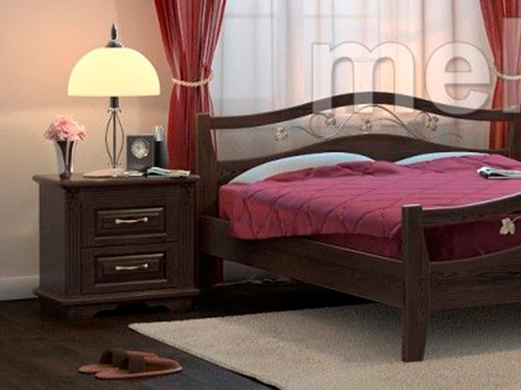 Тумба «Алиса-1 2 ящ» из массива дерева от производителя большое фото 3