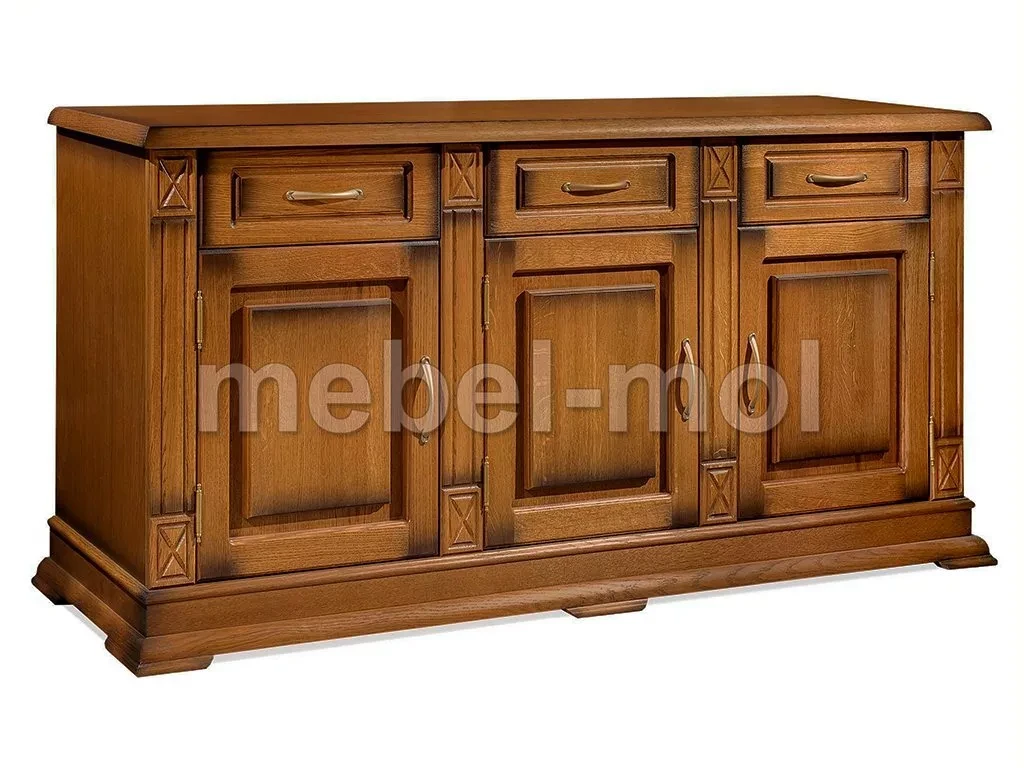 Тумба «Флоренция 3 ящ 3 дверки» из массива дерева от производителя большое фото 2