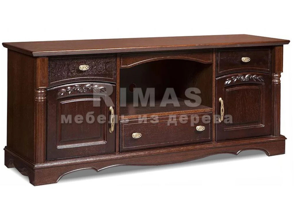 Тумба «Валео тв» из массива дерева от производителя большое фото 2