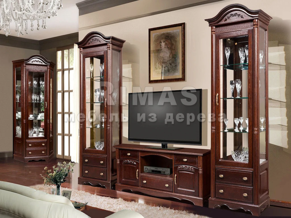 Тумба «Валео тв» из массива дерева от производителя большое фото 3