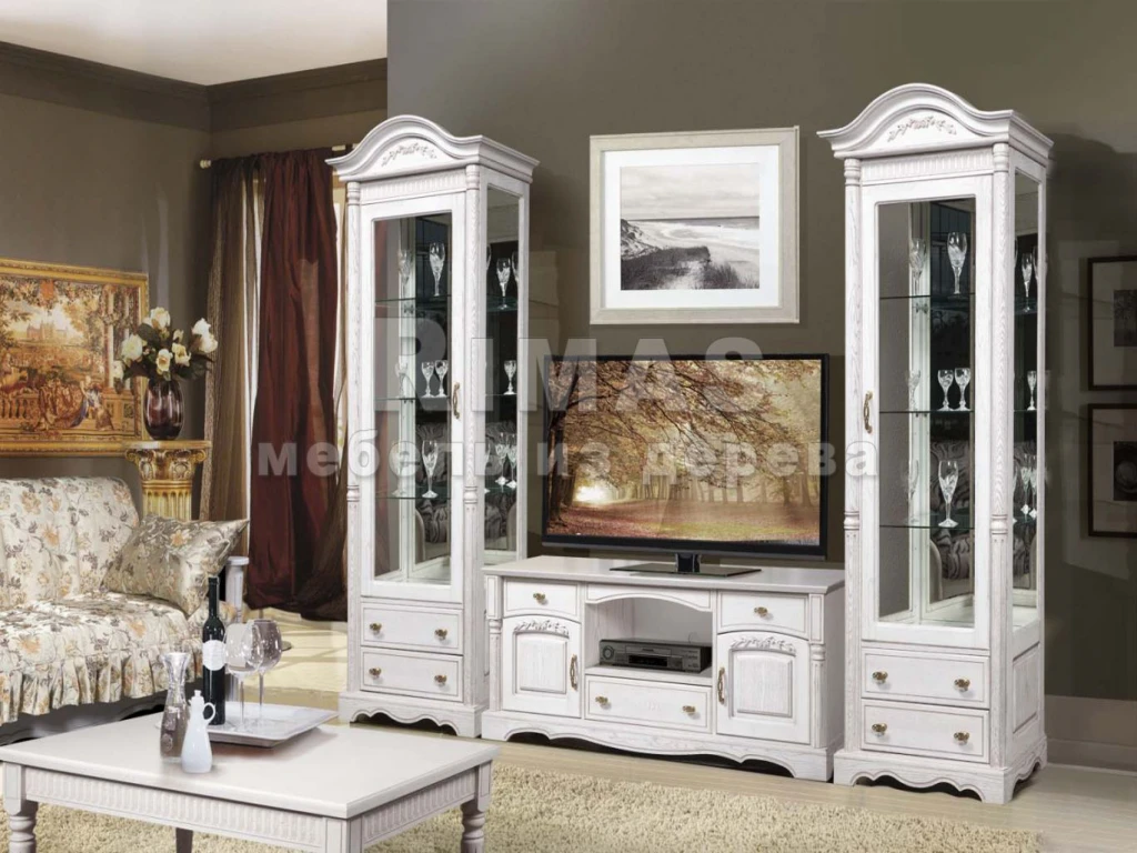 Тумба «Валео тв» из массива дерева от производителя большое фото 4